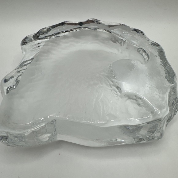 Clear Glass Cut‎  Eagle  Paper Weight - Picture 1 of 6